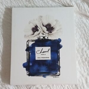CHANEL Eau Première Blue Floral Art Print